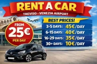 Închirieri Auto Low Cost Aeroportul Treviso Italia de la 29 euro/zi