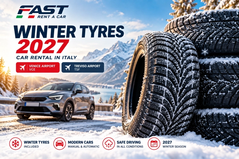 Pneus Hiver 2027 – Location de Voiture à Venise et Trévise | Fast Rent a Car